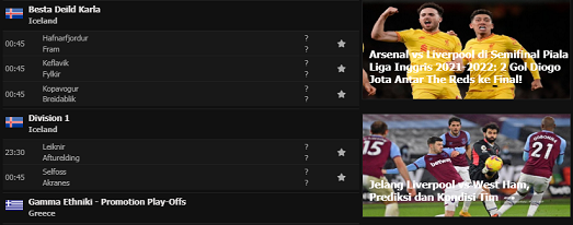Lihatlah Fitur-Fitur dari Situs Web yang Menampilkan Skor Langsung Pertandingan